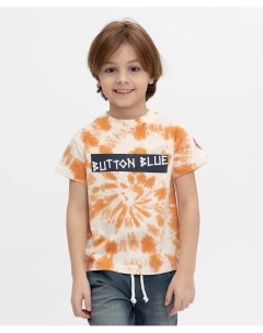 Оранжевая футболка Button blue