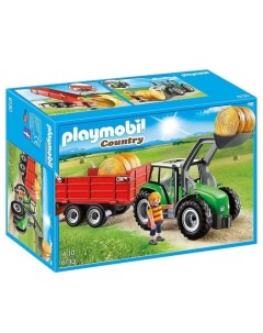 Конструктор Ферма Большой трактор с прицепом Playmobil