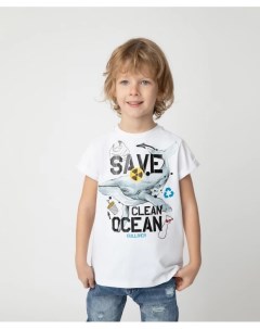 Футболка Save Clean Ocean для мальчика Gulliver