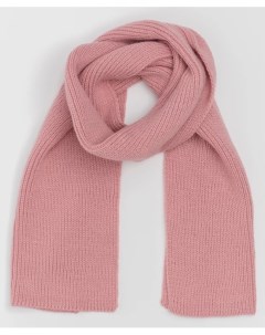 Розовый вязаный шарф Button blue