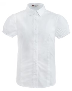 Белая блузка с коротким рукавом Button blue