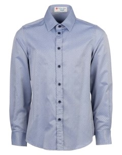 Серая рубашка с орнаментом Button blue