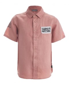Розовая рубашка с коротким рукавом Gulliver
