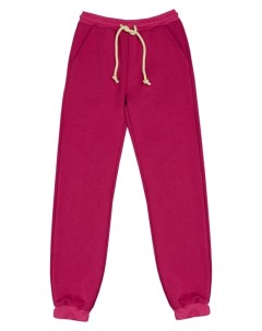 Розовые брюки из футера Button blue