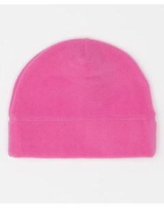 Розовая флисовая шапка Button blue