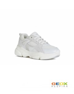 Белые кроссовки для девочки Geox