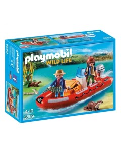 Конструктор Лодка с браконьерами Playmobil