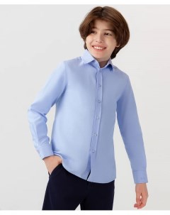 Рубашка на пуговицах голубая Button blue