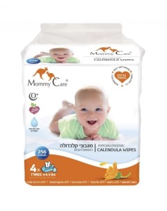 Детские влажные салфетки с экстрактом календулы 0 256 шт Mommy care