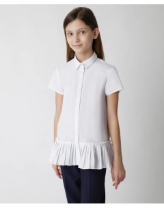 Белая блузка с коротким рукавом Gulliver
