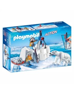 Конструктор Исследователи Арктики с полярными медведями Playmobil