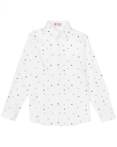 Белая рубашка со звездами Button blue