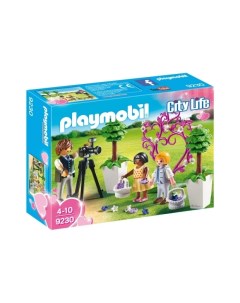 Конструктор Фотограф и дети с цветами Playmobil