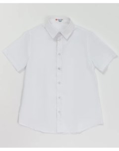 Белая фактурная рубашка Button blue