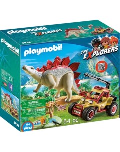Конструктор Исследовательский транспорт со стегозавром Playmobil