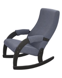 Кресло качалка Модель 67М Ткань верона дэним блу Каркас венге Мебелик