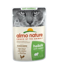 Паучи с курицей для вывода шерсти у кошек 2 1 кг Almo nature консервы