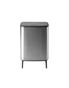 Мусорный бак 11 23 л Pedal Bin Bo стальной матовый Brabantia