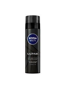 Гель для бритья ULTRA черный с активным углем Nivea