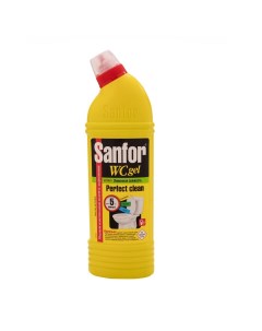 Средство чистящее для ванны и туалета Лимонная свежесть 750 мл гель Sanfor