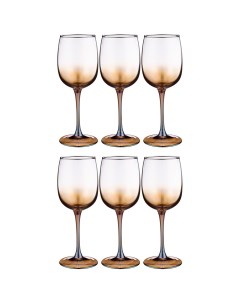 Набор бокалов для вина Карамельный Омбре 6 шт 420 мл стекло Нет марки