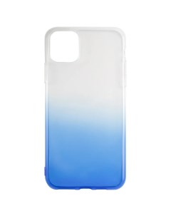 Чехол накладка силикон Crystal для iPhone 11 градиент синий Ibox