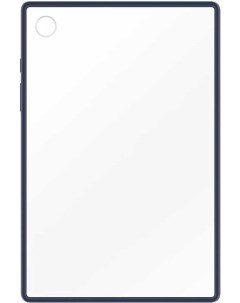 Чехол для Galaxy Tab A8 Clear Edge Cover полиуретан прозрачный темно синий EF QX200TNEGRU Samsung