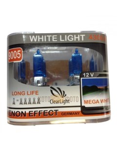 Комплект ламп HB3 12V 65W WhiteLight 2 шт ML9005WL Clearlight