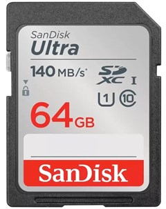 Карта памяти SDXC 64GB SDSDUNB 064G GN6IN UHS I Sandisk