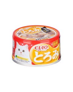 Влажный корм консервы для кошек куриное филе и тунец магуро с кальмаром в бульоне 80 гр Inaba ciao