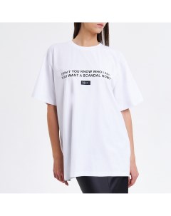 Белая футболка с принтом D4soul