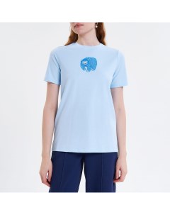 Голубая футболка с медведем Akhmadullina dreams