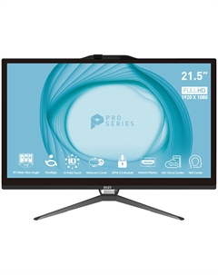 Моноблок MSI Pro AP222T 13M-088XRU 22" FullHD Touch Core i5 13400/16Gb/512Gb SSD/kb+m/DOS Black Msi