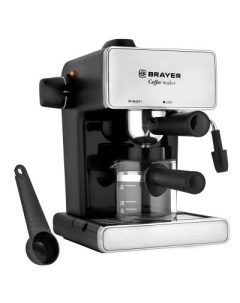 Кофеварка BR1103 черный серебристый Brayer