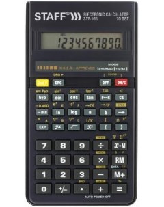 Калькулятор инженерный STF 165 10 разрядный черный 250122 Staff