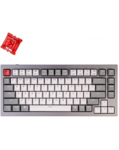 Клавиатура проводная Q1D1 QMK Custom Mechanical Keyboard USB серый Gateron G Phantom Red Switch Keychron