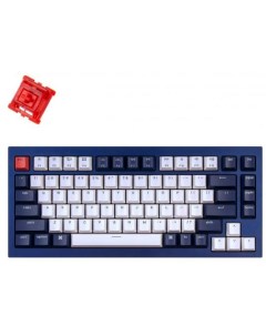 Клавиатура проводная Q1J1 QMK Custom Mechanical Keyboard USB синий Gateron G Phantom Red Switch Keychron