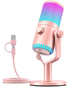 USB микрофоны Броадкаст системы DM30RGB Pink Maono