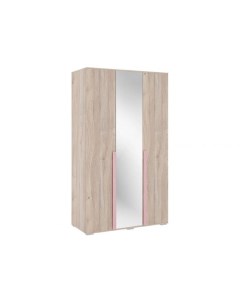 Распашной шкаф Лайк 210 50 см С зеркалом Прямые Розовый 120 см Мебельсон