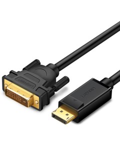 Кабель DisplayPort 20M DVI 25M экранированный 2 м черный DP103 10221 Ugreen