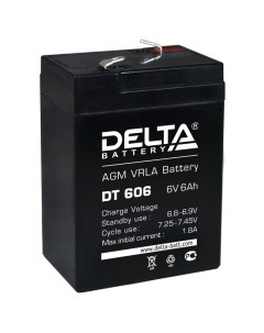 Аккумуляторная батарея для ИБП Delta DT DT 606 6V 6Ah Delta battery