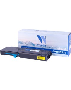 Картридж лазерный NV 106R02233C 106R02233 голубой 6000 страниц совместимый для Xerox Phaser 6600 WC6 Nv print