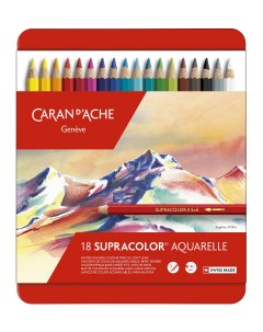 Набор цветных карандашей Supracolor шестигранные 18 шт заточенные 3888 318 Carandache