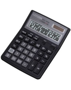 Калькулятор бухгалтерский SDC 395 N 16 разрядный кол во функций 4 однострочный экран черный Citizen