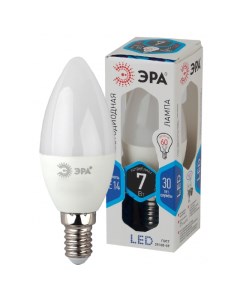 Лампа светодиодная E14 свеча B35 7Вт 4000K нейтральный свет 560лм LED B35 7W 840 E14 Б0020539 Era