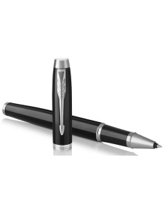 Ручка роллер IM Core T321 черный латунь лакированная колпачок подарочная упаковка 1931658 Parker