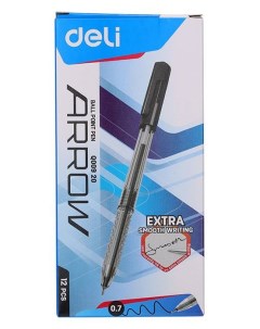 Ручка шариковая Arrow черный пластик колпачок EQ00920 Deli