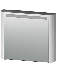 Зеркальный шкаф Sensation 800х150 мм с подсветкой правый серый шелк Am.pm.