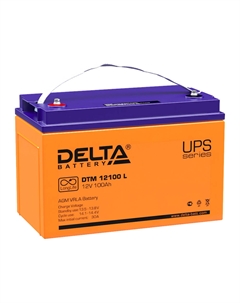 Аккумуляторная батарея 12 В AGM 100 Ач (DTM 12100 L) Дельта