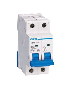 Автоматический выключатель модульный NB1-63DC 2P 63А тип C 6 кА 500 В (182726) Chint